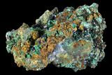 Sparkling Azurite Crystals With Malachite - Mexico #126994-1